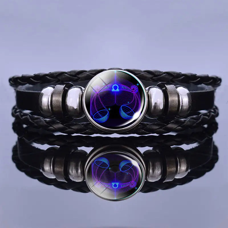 Personalized Zodiac Sign Bracelet - Manifestation Bracelets - Leo Aries Taurus Gemini Cancer Virgo Libra Scorpio Sagittarius Capricorn Aquarius Pisces