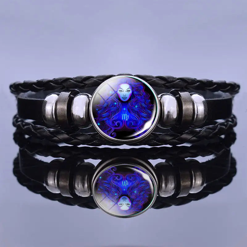 Personalized Zodiac Sign Bracelet - Manifestation Bracelets - Leo Aries Taurus Gemini Cancer Virgo Libra Scorpio Sagittarius Capricorn Aquarius Pisces