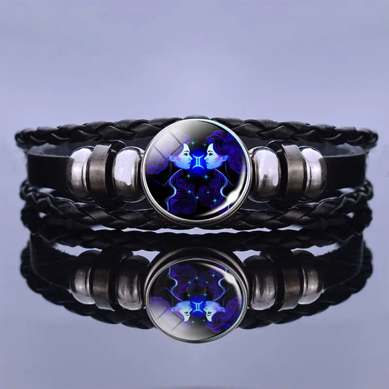 Personalized Zodiac Sign Bracelet - Manifestation Bracelets - Leo Aries Taurus Gemini Cancer Virgo Libra Scorpio Sagittarius Capricorn Aquarius Pisces