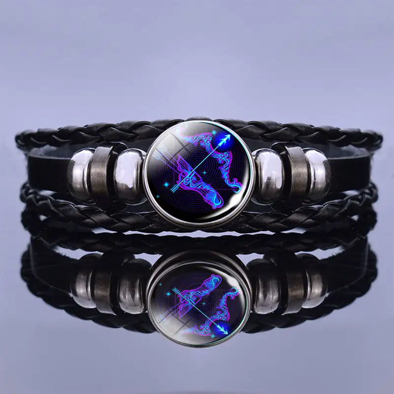 Personalized Zodiac Sign Bracelet - Manifestation Bracelets - Leo Aries Taurus Gemini Cancer Virgo Libra Scorpio Sagittarius Capricorn Aquarius Pisces