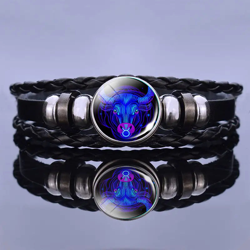 Personalized Zodiac Sign Bracelet - Manifestation Bracelets - Leo Aries Taurus Gemini Cancer Virgo Libra Scorpio Sagittarius Capricorn Aquarius Pisces