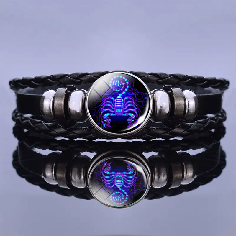 Personalized Zodiac Sign Bracelet - Manifestation Bracelets - Leo Aries Taurus Gemini Cancer Virgo Libra Scorpio Sagittarius Capricorn Aquarius Pisces