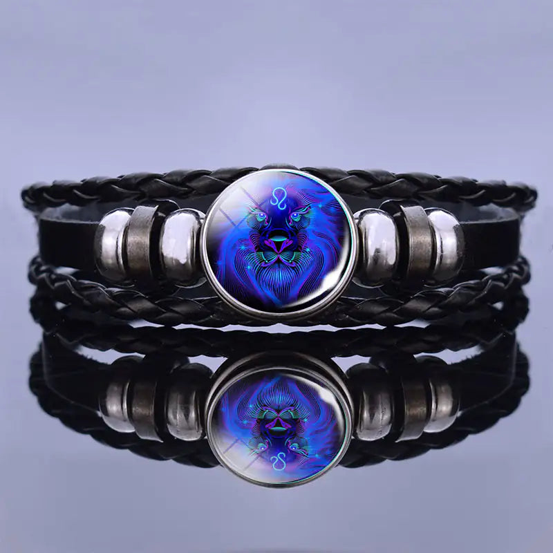 Personalized Zodiac Sign Bracelet - Manifestation Bracelets - Leo Aries Taurus Gemini Cancer Virgo Libra Scorpio Sagittarius Capricorn Aquarius Pisces