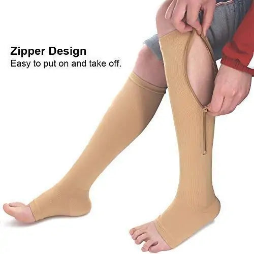 Zipper Compression Socks