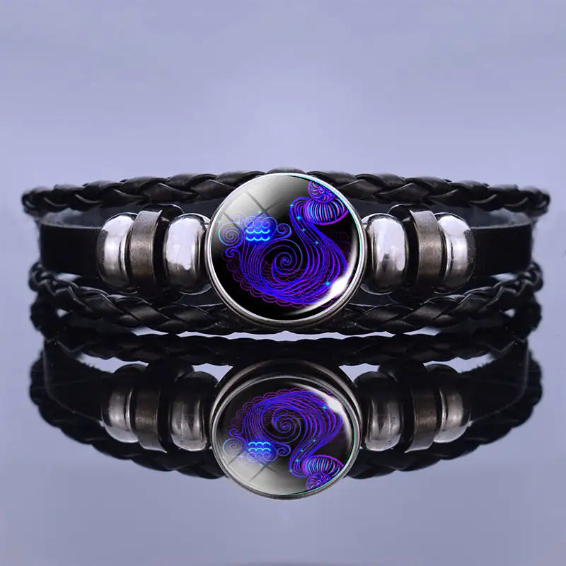 Personalized Zodiac Sign Bracelet - Manifestation Bracelets - Leo Aries Taurus Gemini Cancer Virgo Libra Scorpio Sagittarius Capricorn Aquarius Pisces